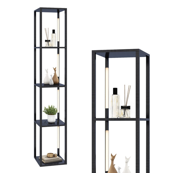 ARLIME Floor Lamp with Shelves, 64 Inches Modern Shelf Floor Lamp