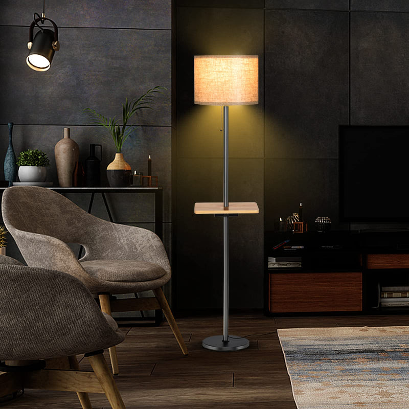 ARLIME Modern Floor Lamp with Tray Table