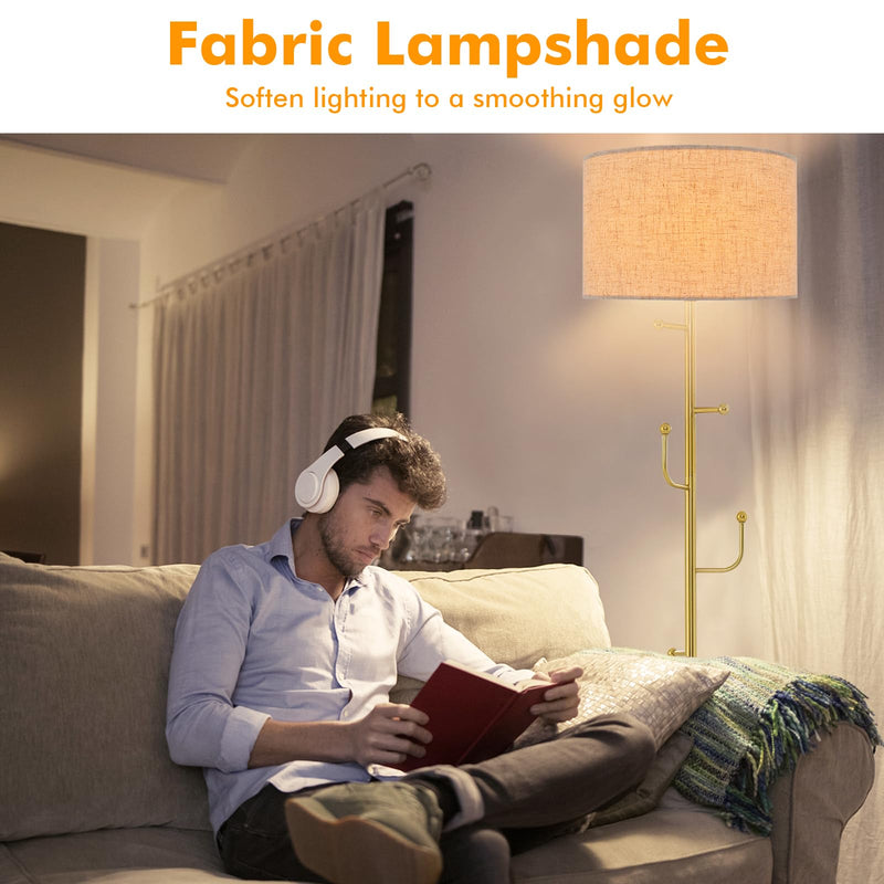 ARLIME Floor Lamp with Coat Rack